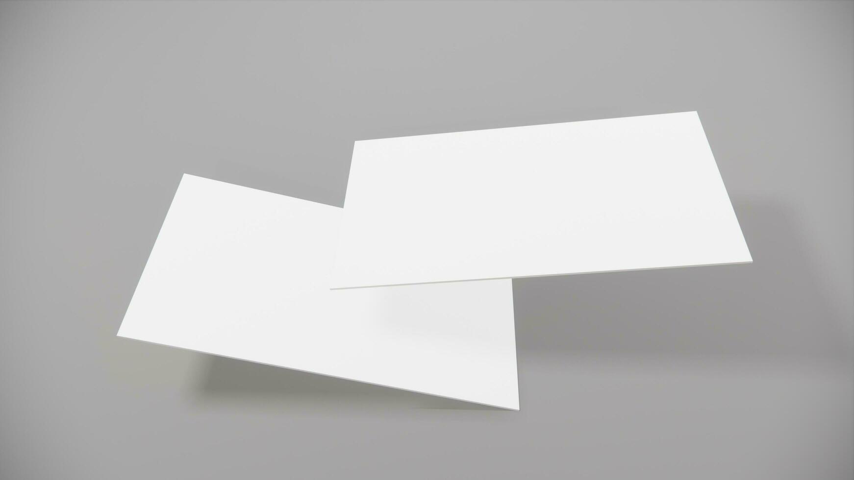 Modern business card mockup template with clipping path. Mock-up design for presentation branding, corporate identity, advertising, personal, stationery, graphic designers presentations. 3d Rendering photo