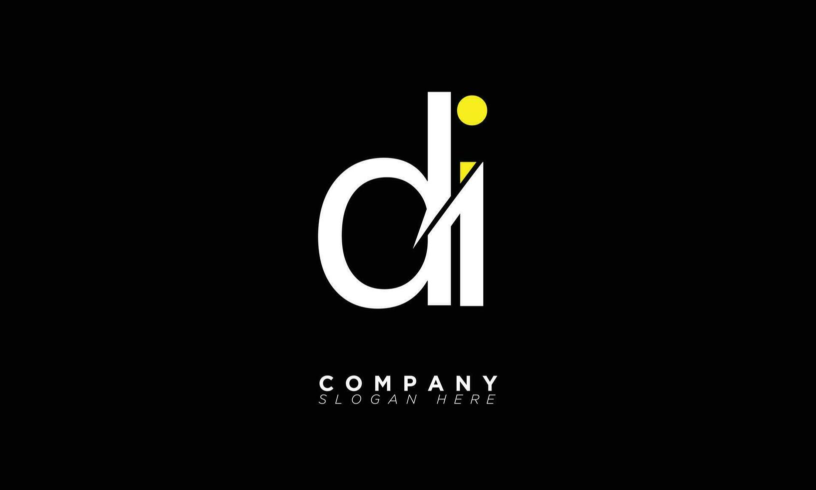 DI Alphabet letters Initials Monogram logo ID, D and I vector