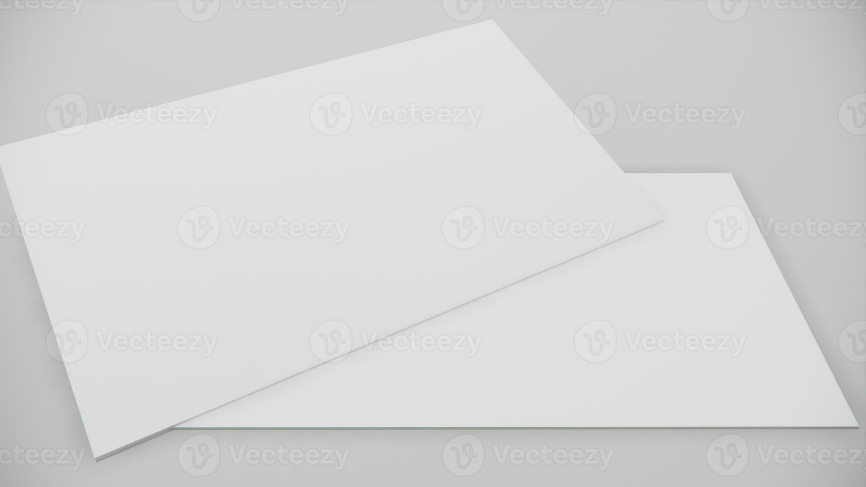 Modern business card mockup template with clipping path. Mock-up design for presentation branding, corporate identity, advertising, personal, stationery, graphic designers presentations. 3d Rendering photo