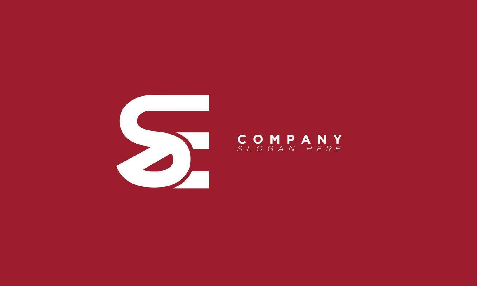 SE Alphabet letters Initials Monogram logo ES, S and E vector