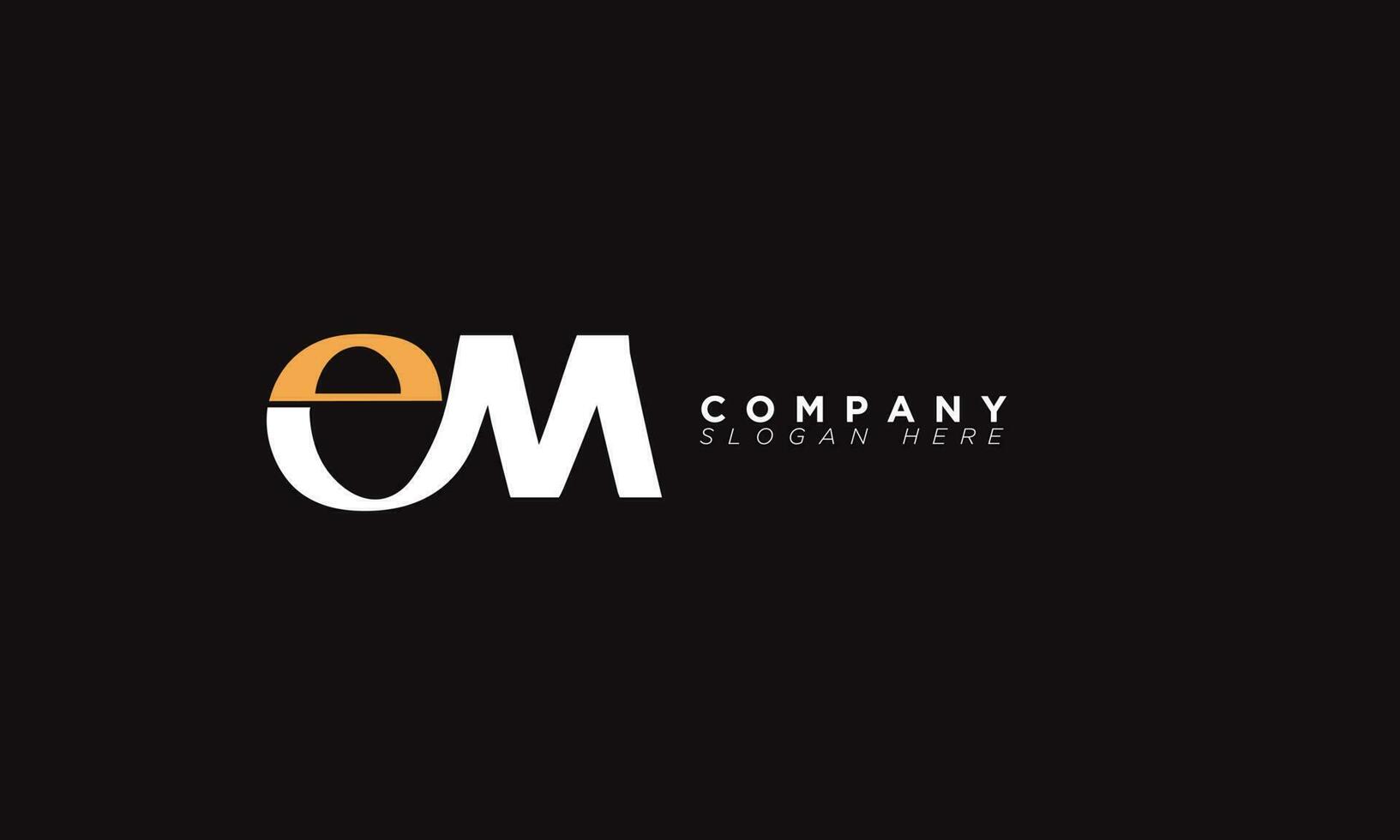 EM Alphabet letters Initials Monogram logo ME, E and M vector