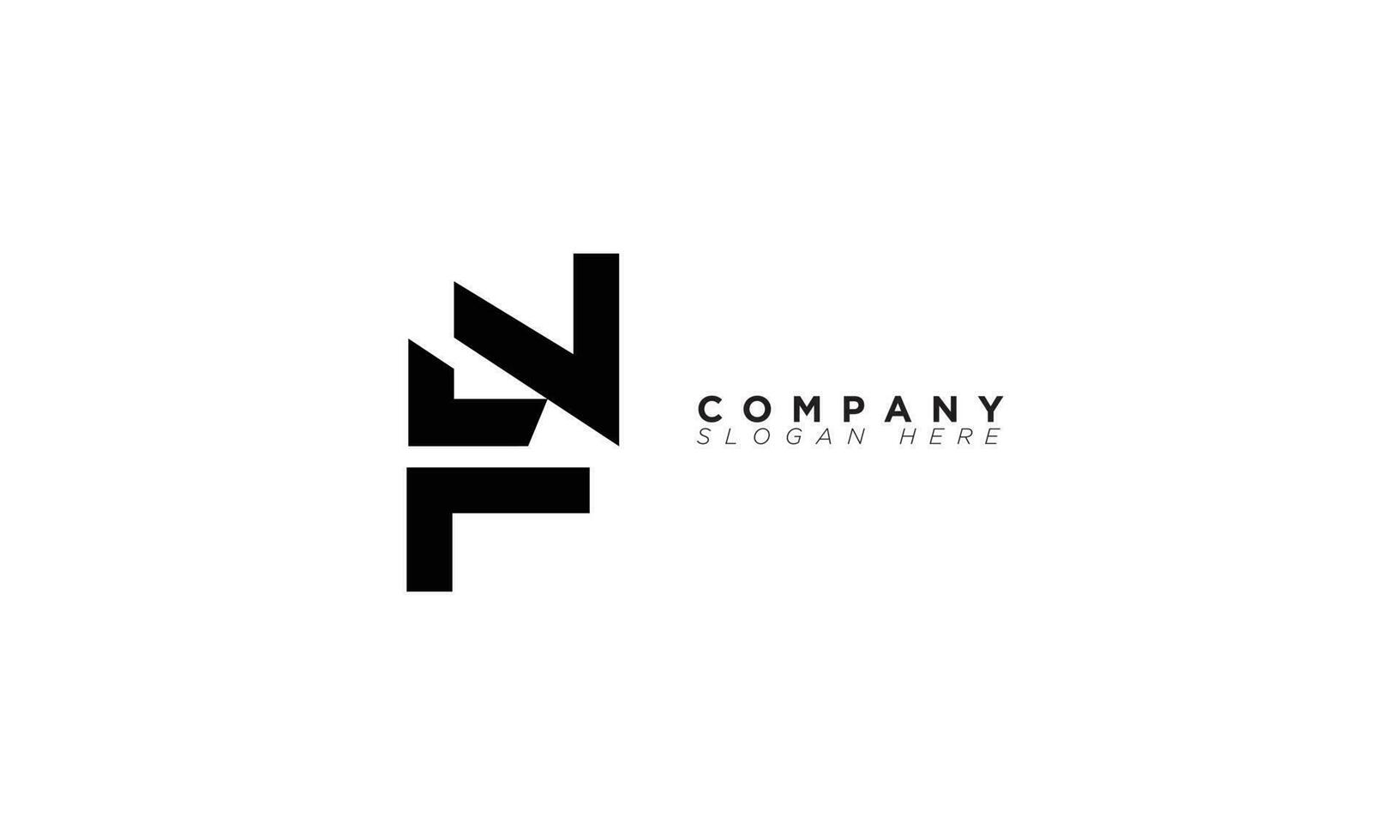 FN Alphabet letters Initials Monogram logo NF, F and N vector