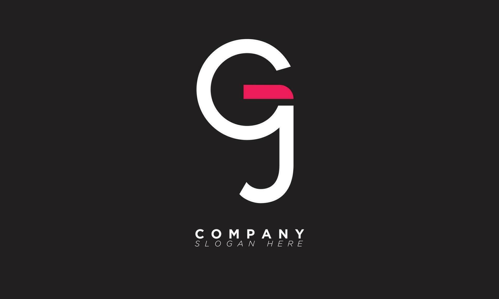 GJ Alphabet letters Initials Monogram logo JG, G and J vector