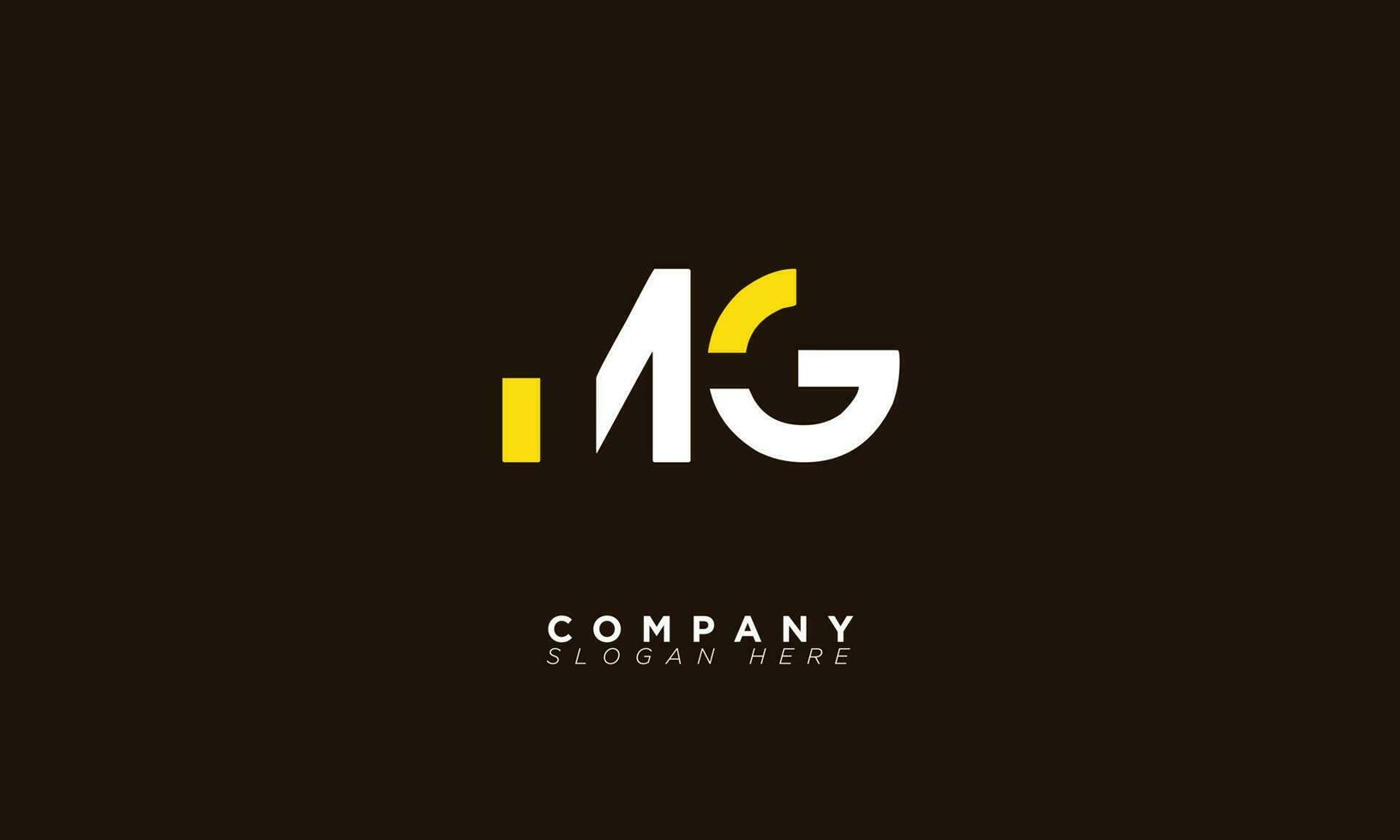 MG Alphabet letters Initials Monogram logo GM, M and G vector