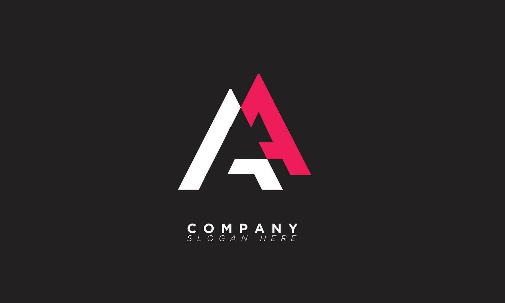 AA Alphabet letters Initials Monogram logo vector