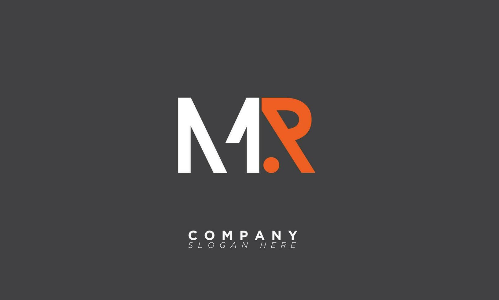 MR Alphabet letters Initials Monogram logo RM, M and R vector