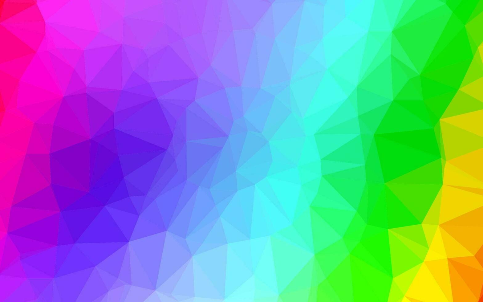 Light Multicolor, Rainbow vector low poly texture.