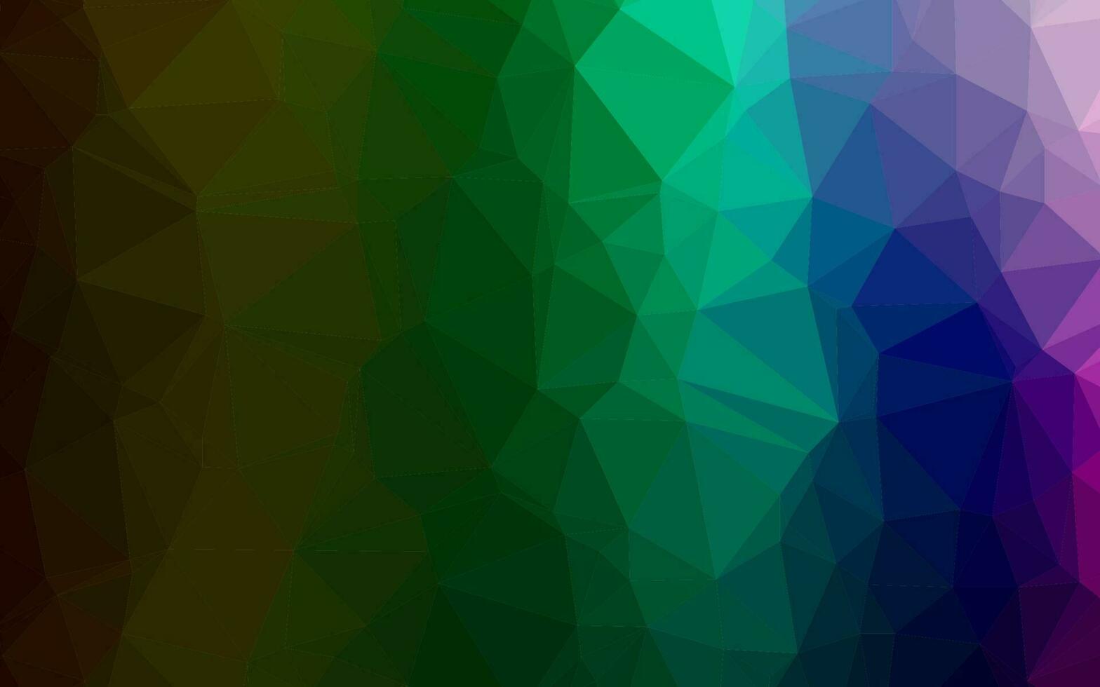 Dark Multicolor, Rainbow vector triangle mosaic texture.