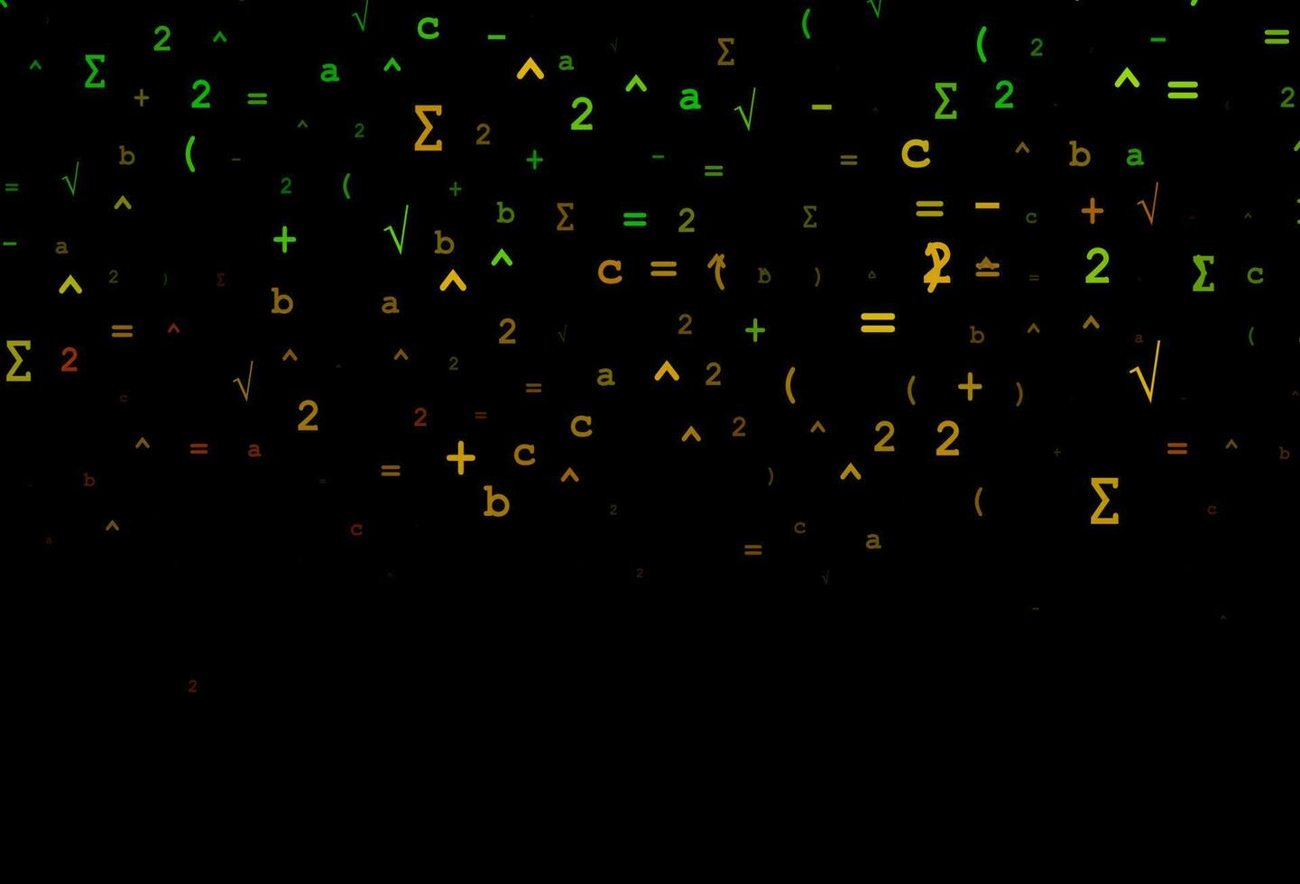 oscuro verde, rojo vector cubrir con matemáticas elementos.