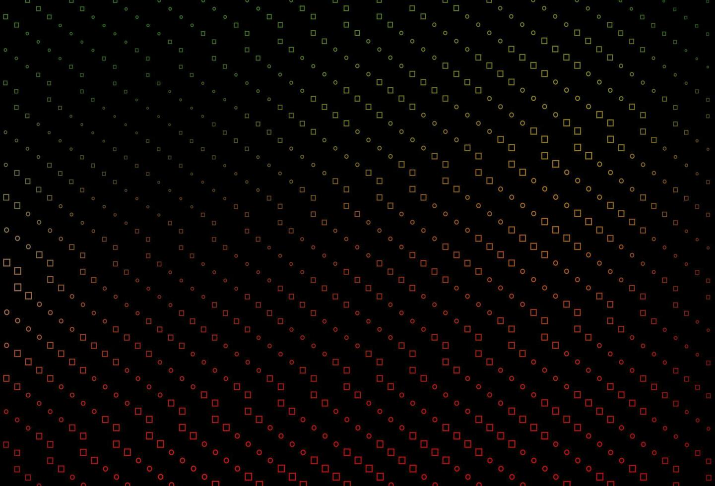 Dark Green, Red vector layout with rectangles, squares.