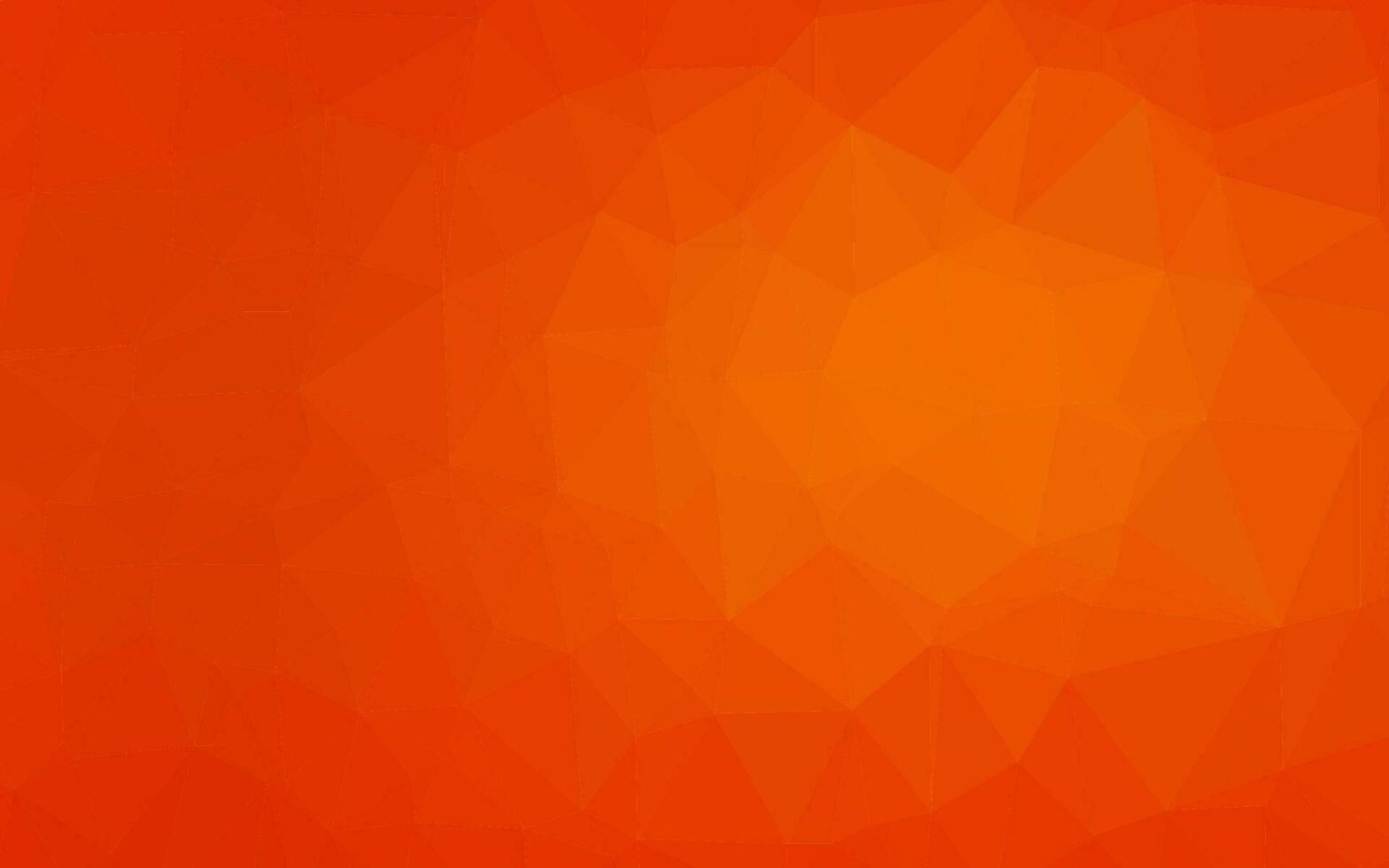 Fondo abstracto de polígono de vector naranja claro.