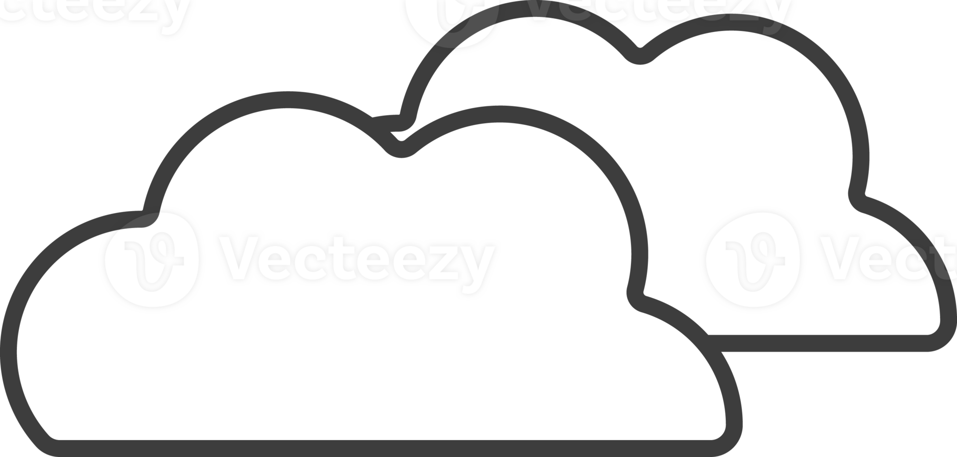 cloud thin line icon, Weather icon set. png