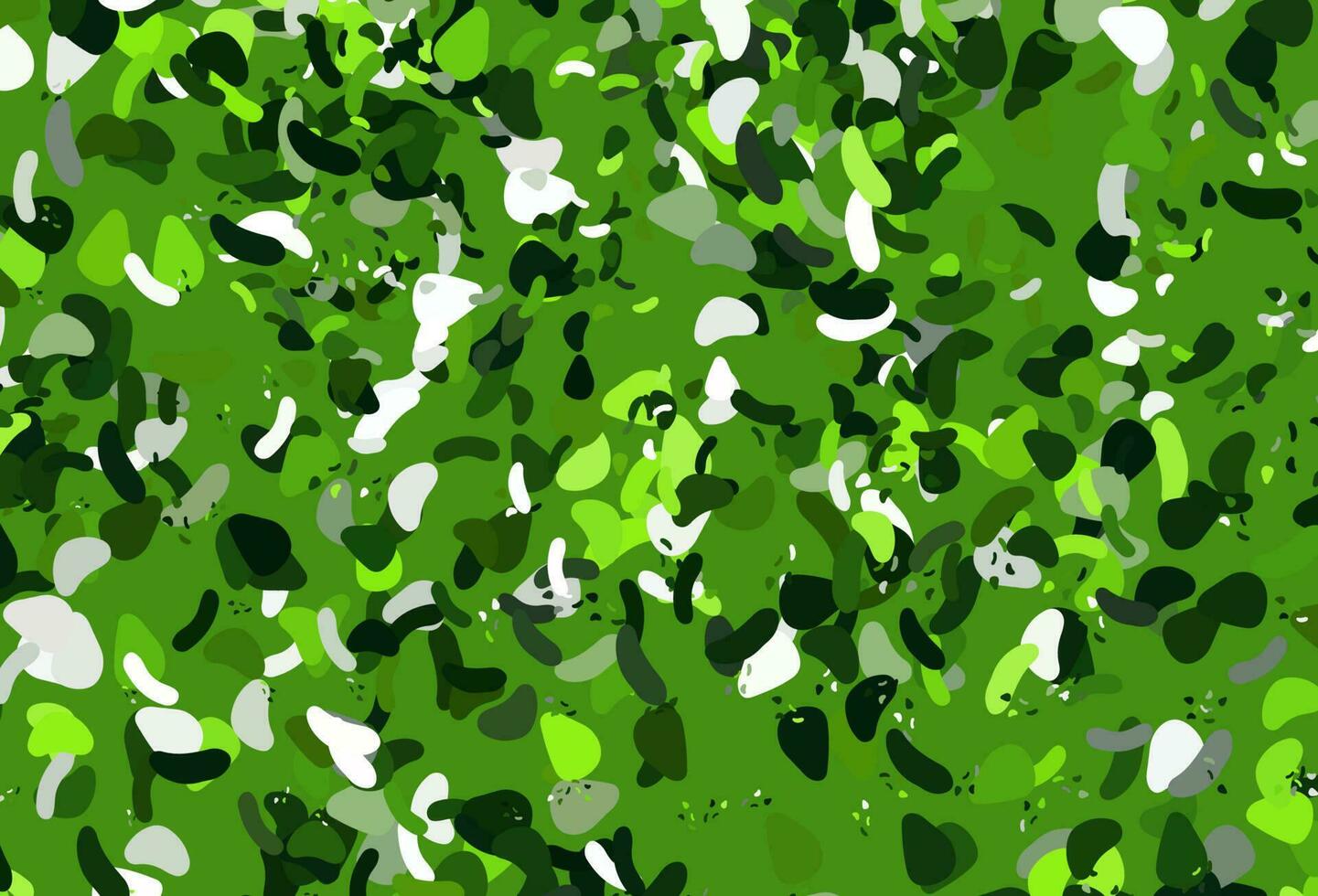 Light Green vector backdrop with abstract shapes.