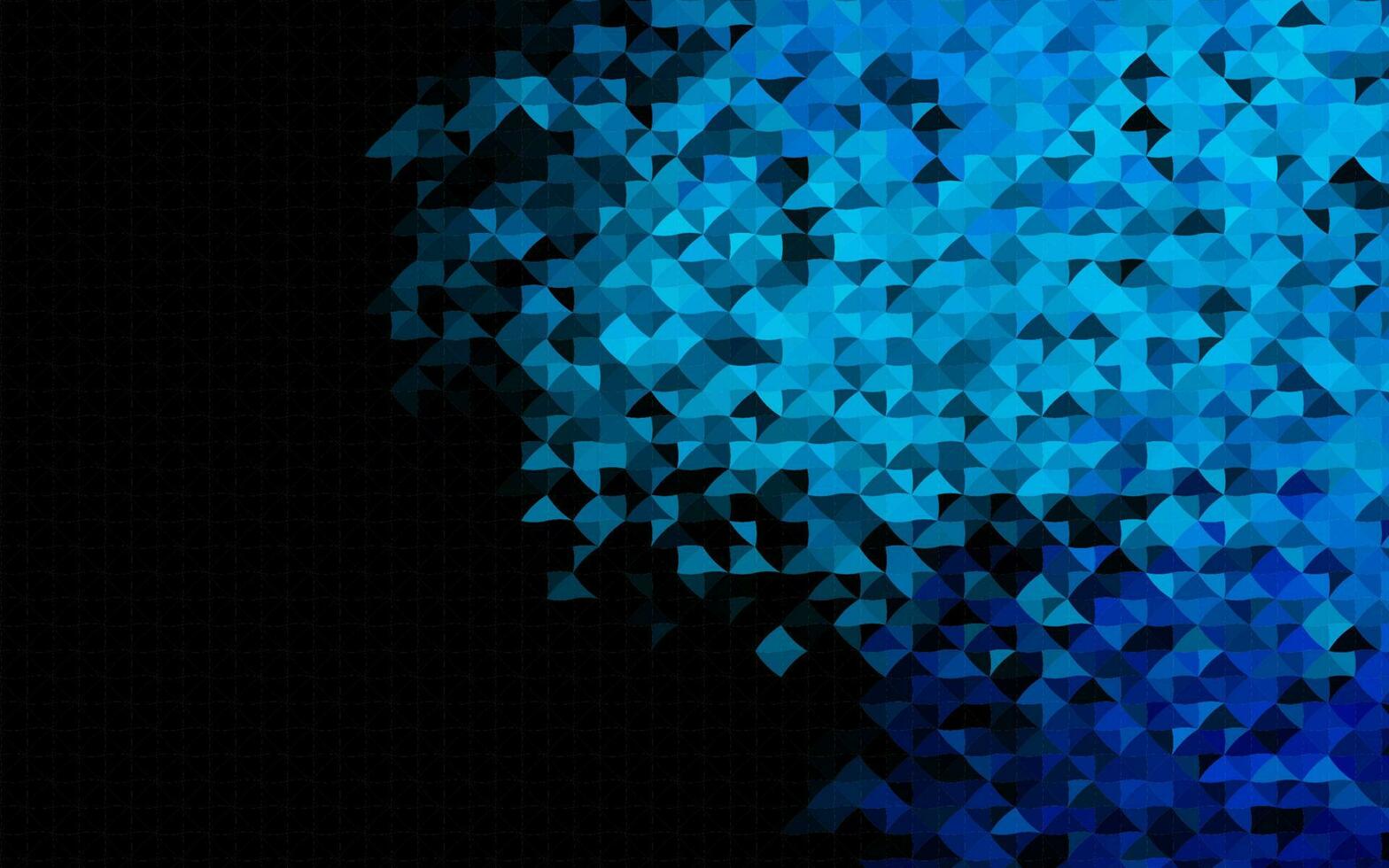 textura de vector azul oscuro en estilo triangular.