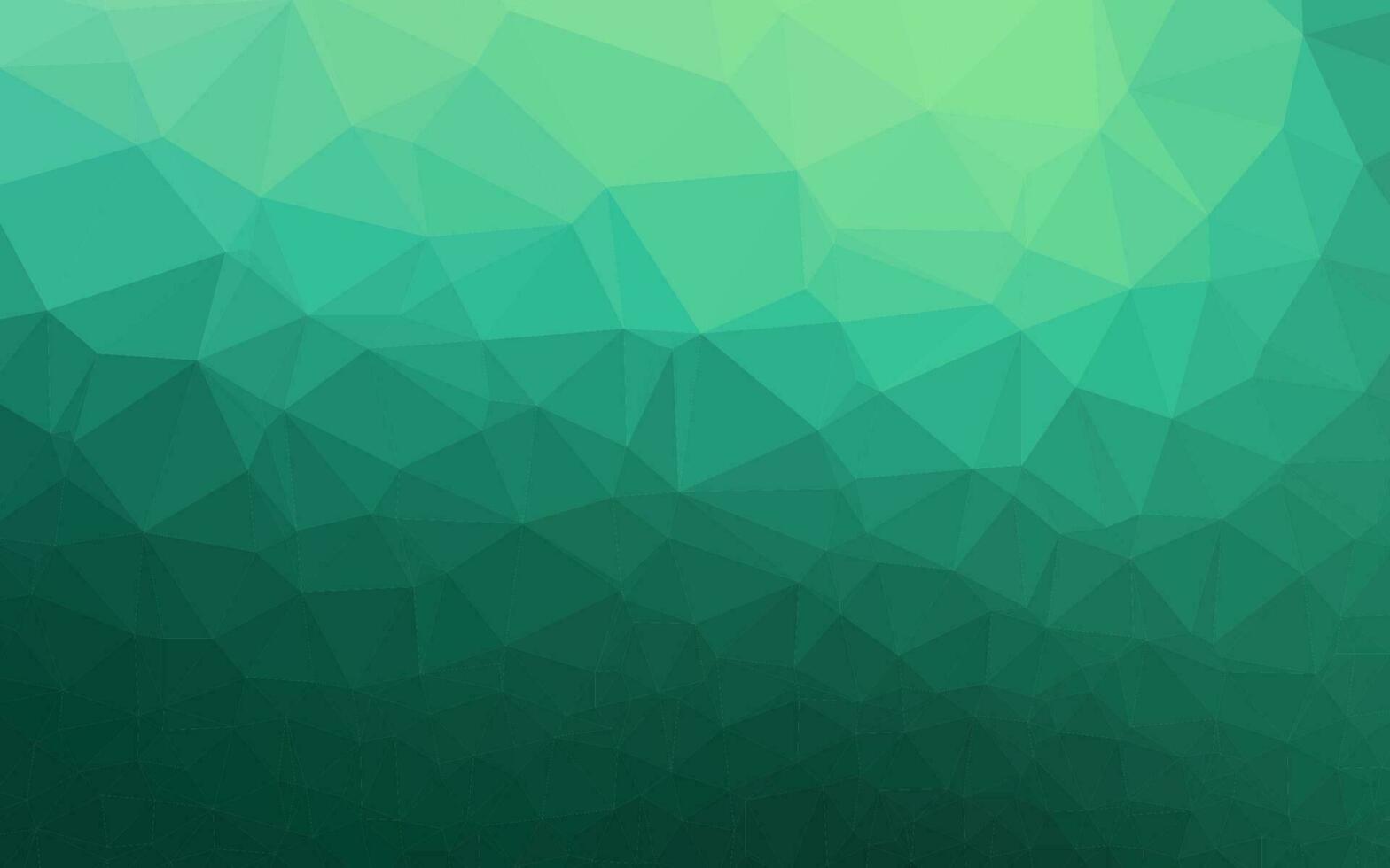 Light Green vector polygonal background.