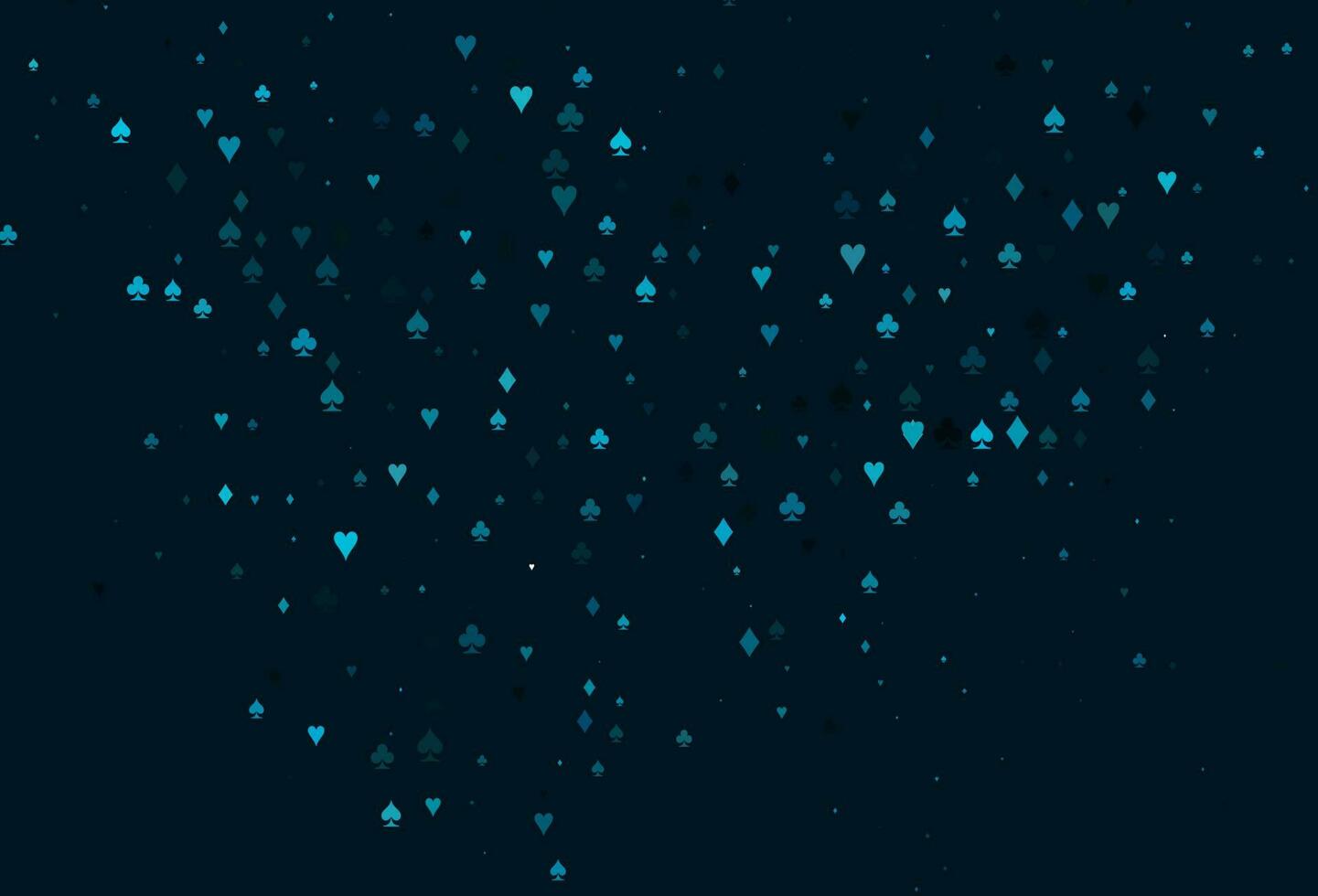 Light BLUE vector pattern with symbol of cards.
