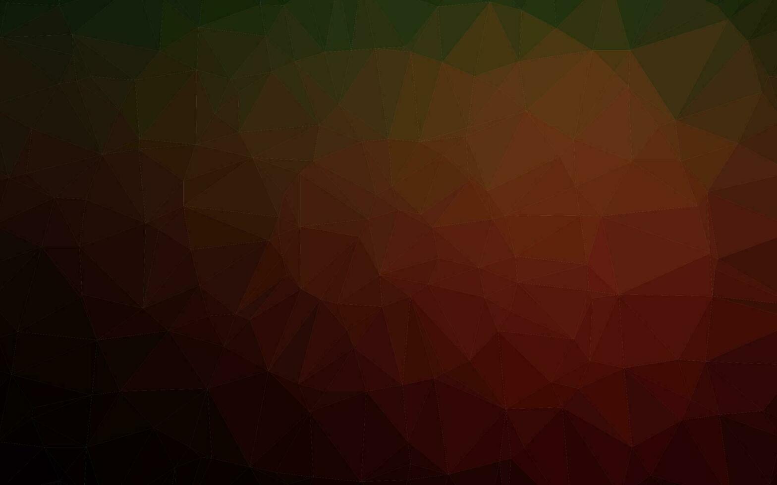 Dark Green, Red vector blurry triangle texture.