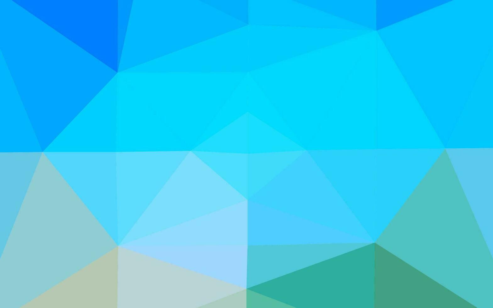 Light Blue, Green vector shining triangular background.
