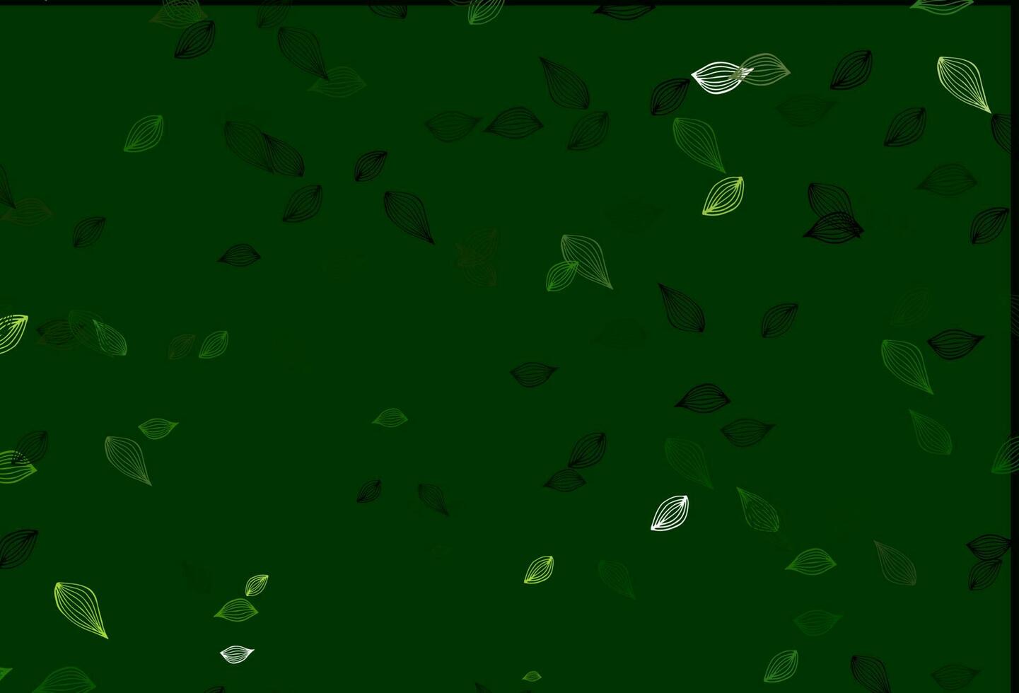 Light Green vector doodle pattern.