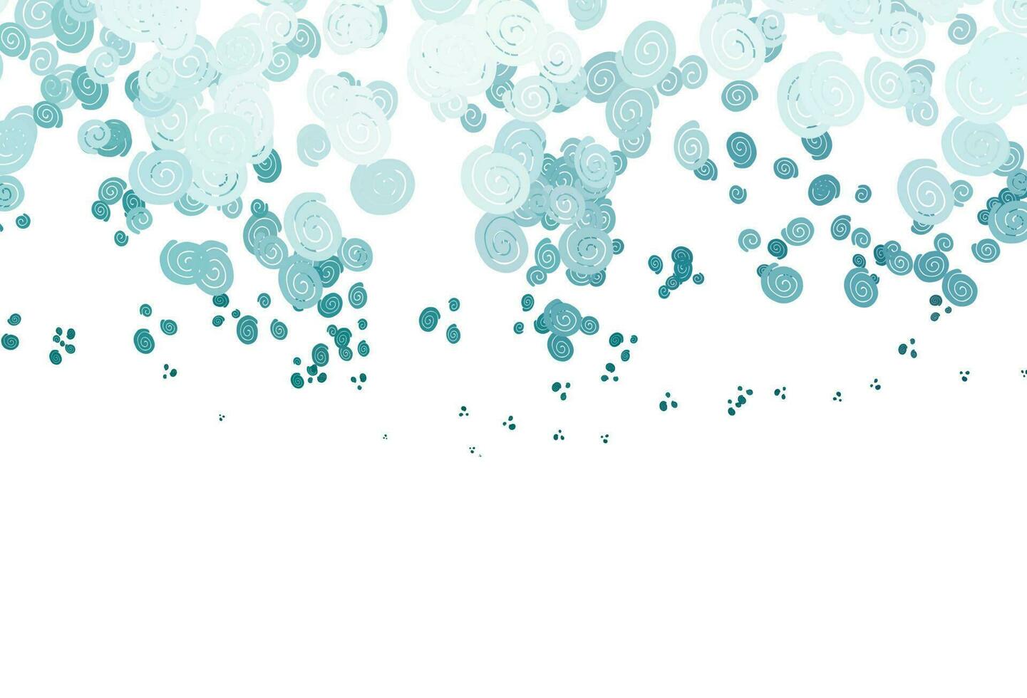 Light Green vector template with bubble shapes.