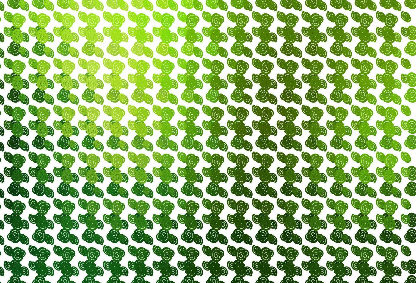 Light Green vector background with curved circles.