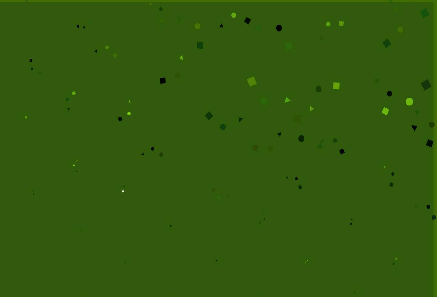 Light Green vector template with crystals, circles, squares.