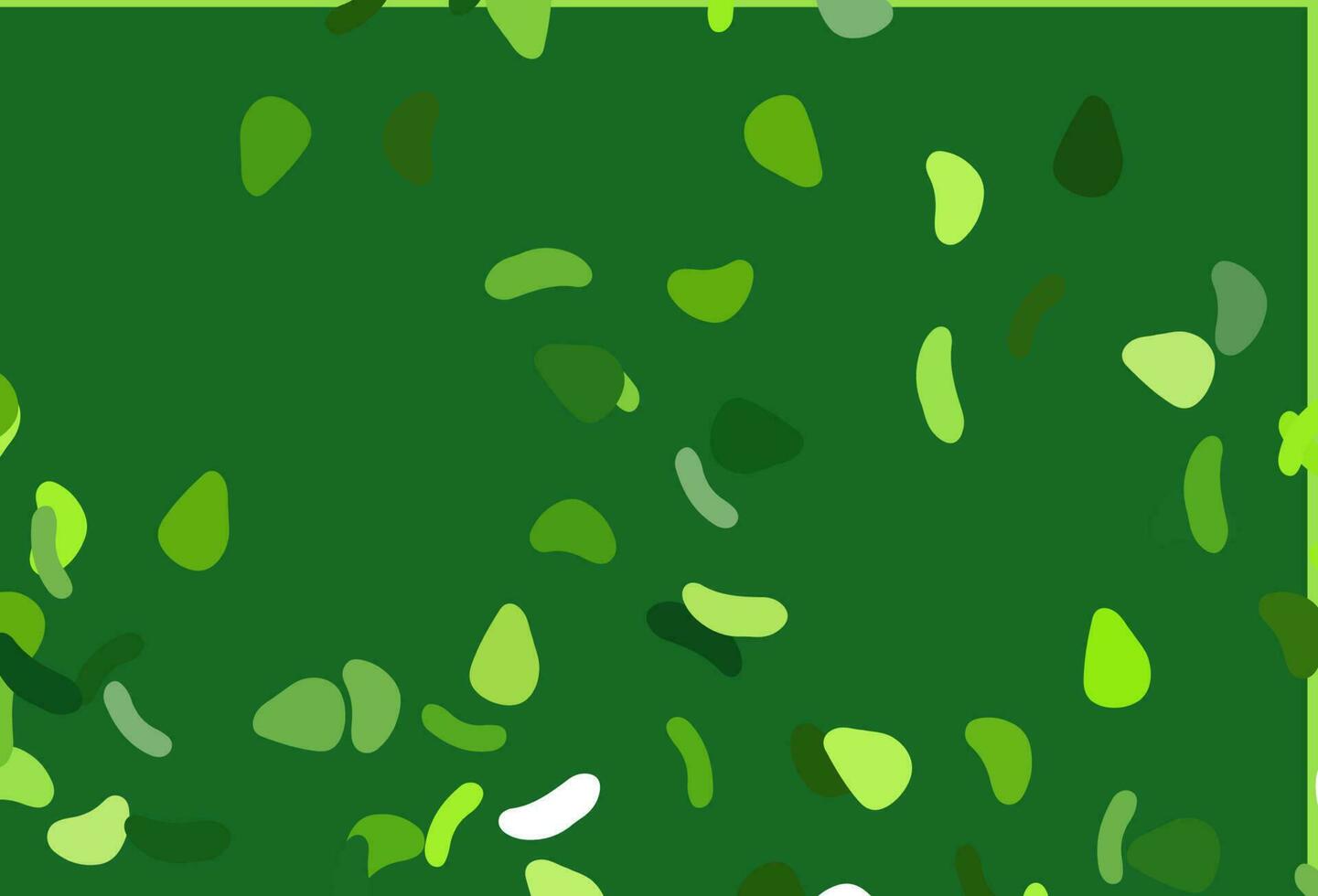 Fondo de vector verde claro con formas abstractas.