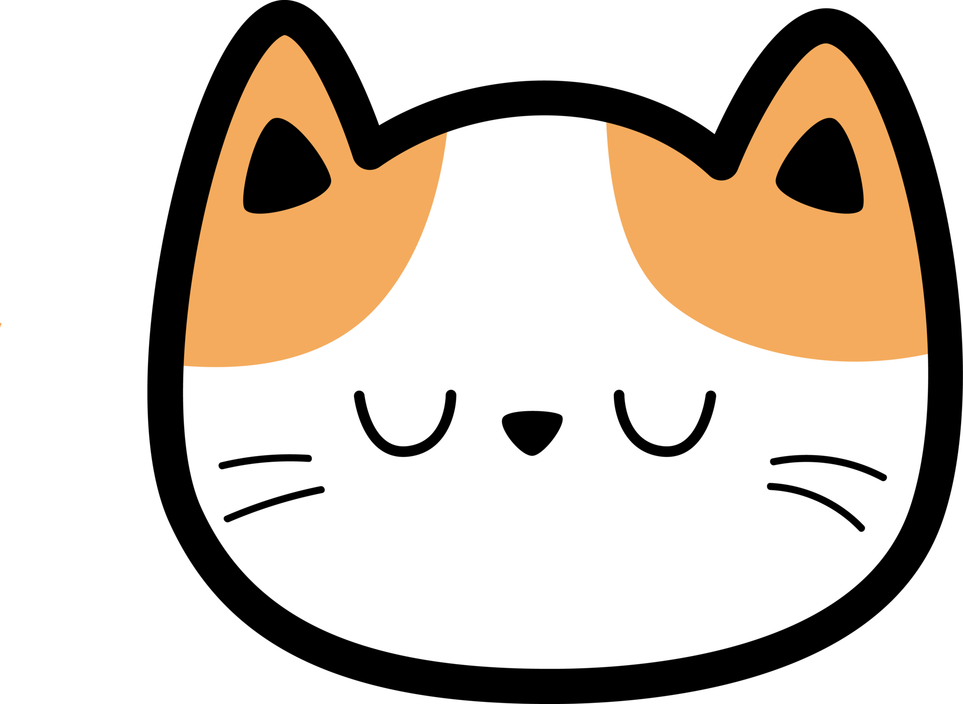 Cute Cat Face Flat Design Cartoon Element Illustration 24584445 PNG cute-cat-face-flat-design-cartoon-element-illustration-24584445-png