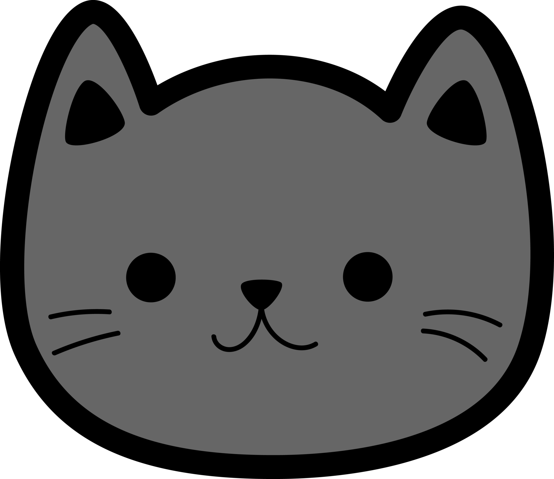 Cute Cat Face Flat Design Cartoon Element Illustration 24584454 PNG cute-cat-face-flat-design-cartoon-element-illustration-24584454-png