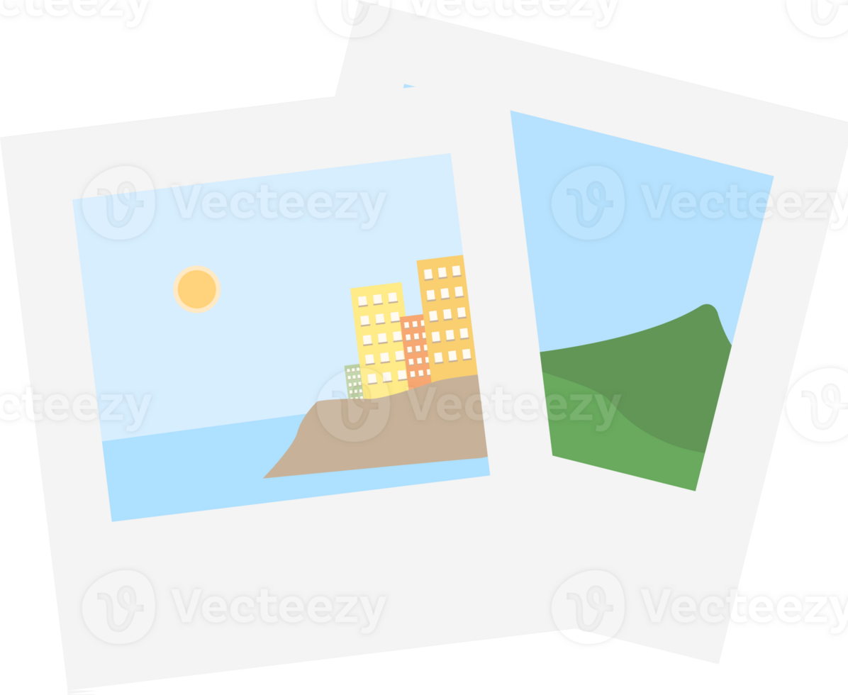 travel photograph frame cartoon png