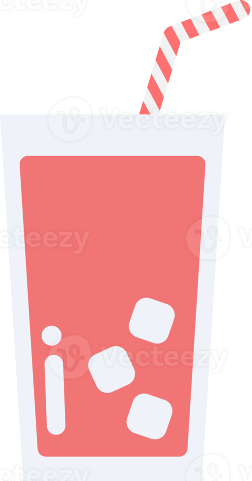 glass of strawberry juice cartoon png