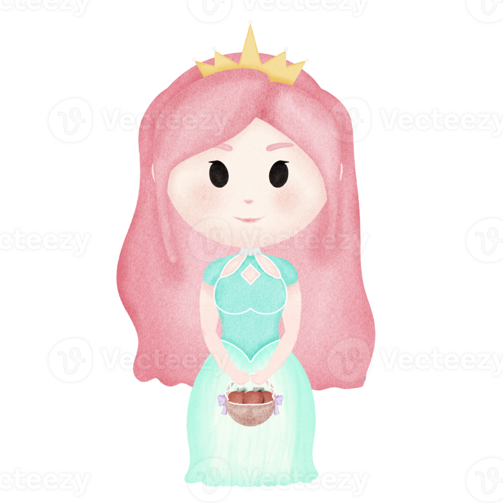 Water color lovely princess png