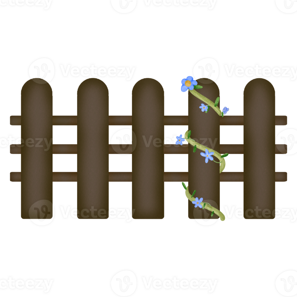 Lovely kawaii fence png