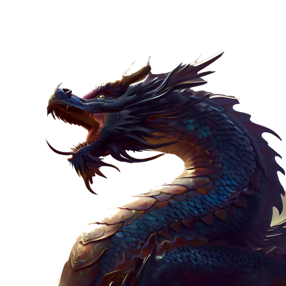 abrazo el nuevo año con dragones generativo con ai png