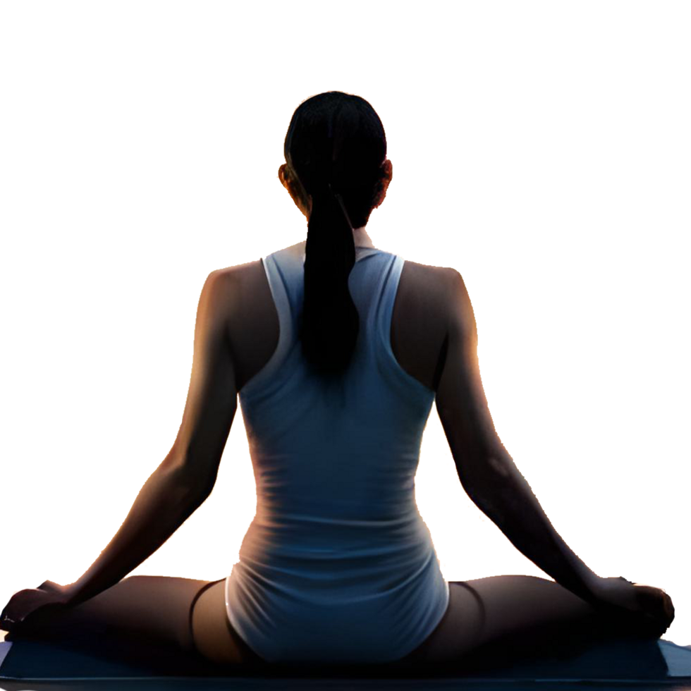 Finding Inner Peace Celebrating Yoga Day generative with AI png