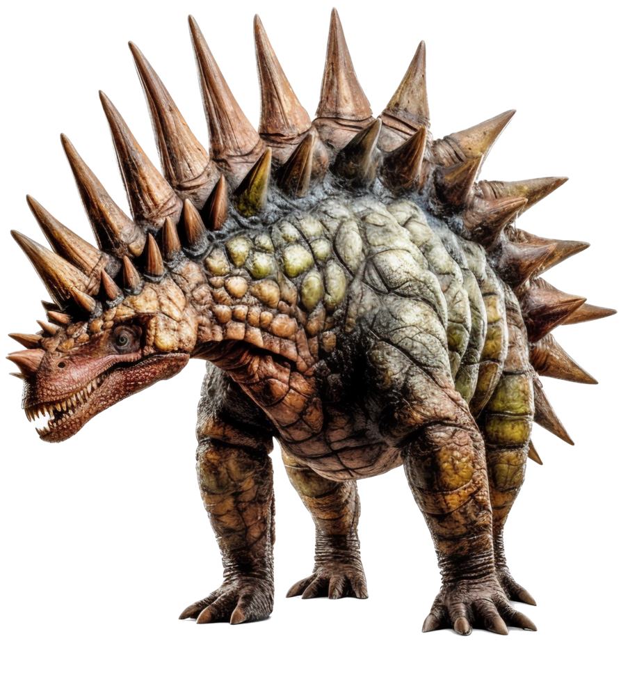 Stegosaurus png AI generated