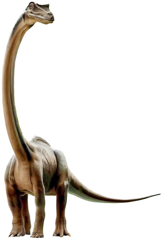 brachiosaurus png med ai genererad.