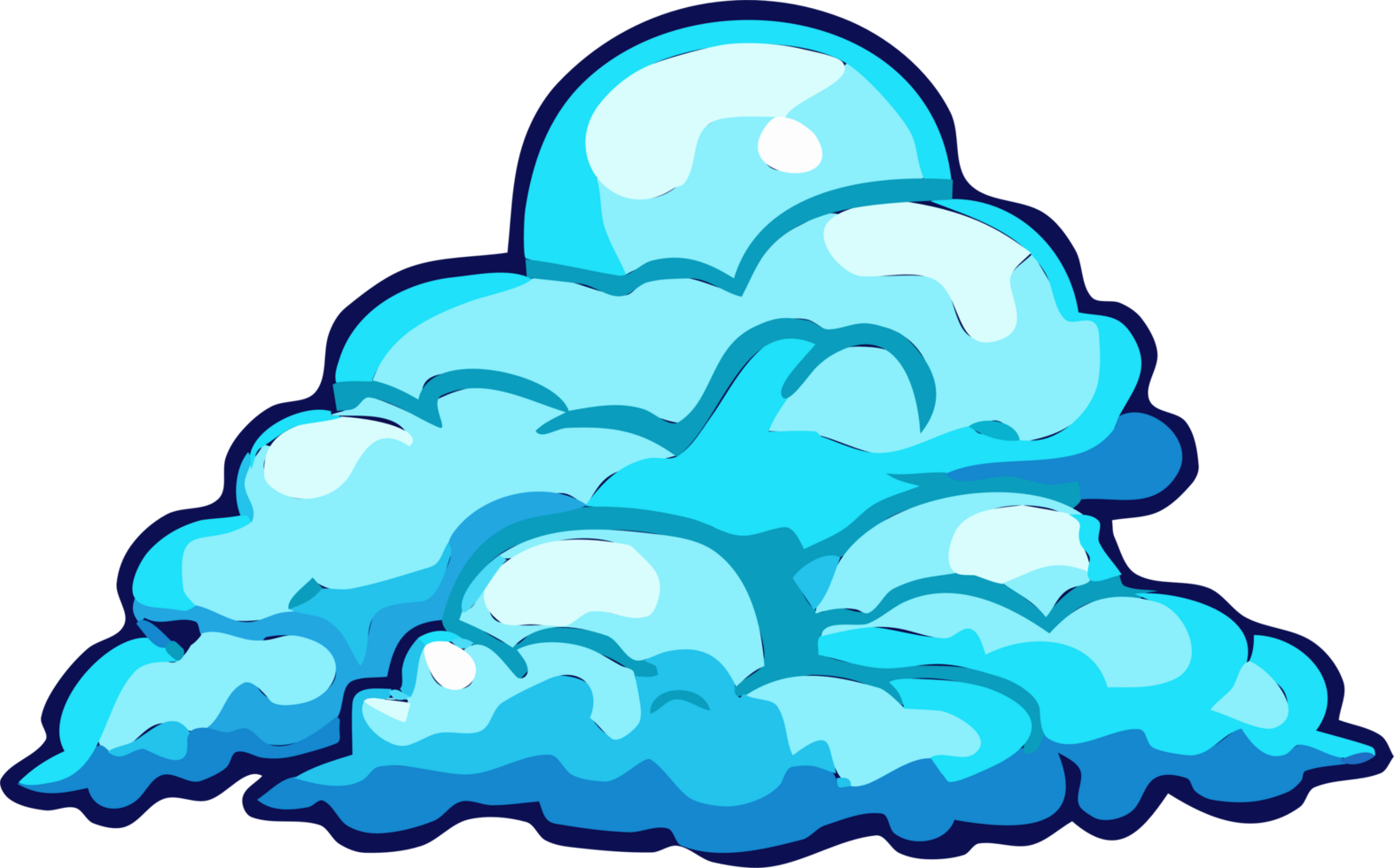 Blue cloud png graphic clipart design 24586240 PNG