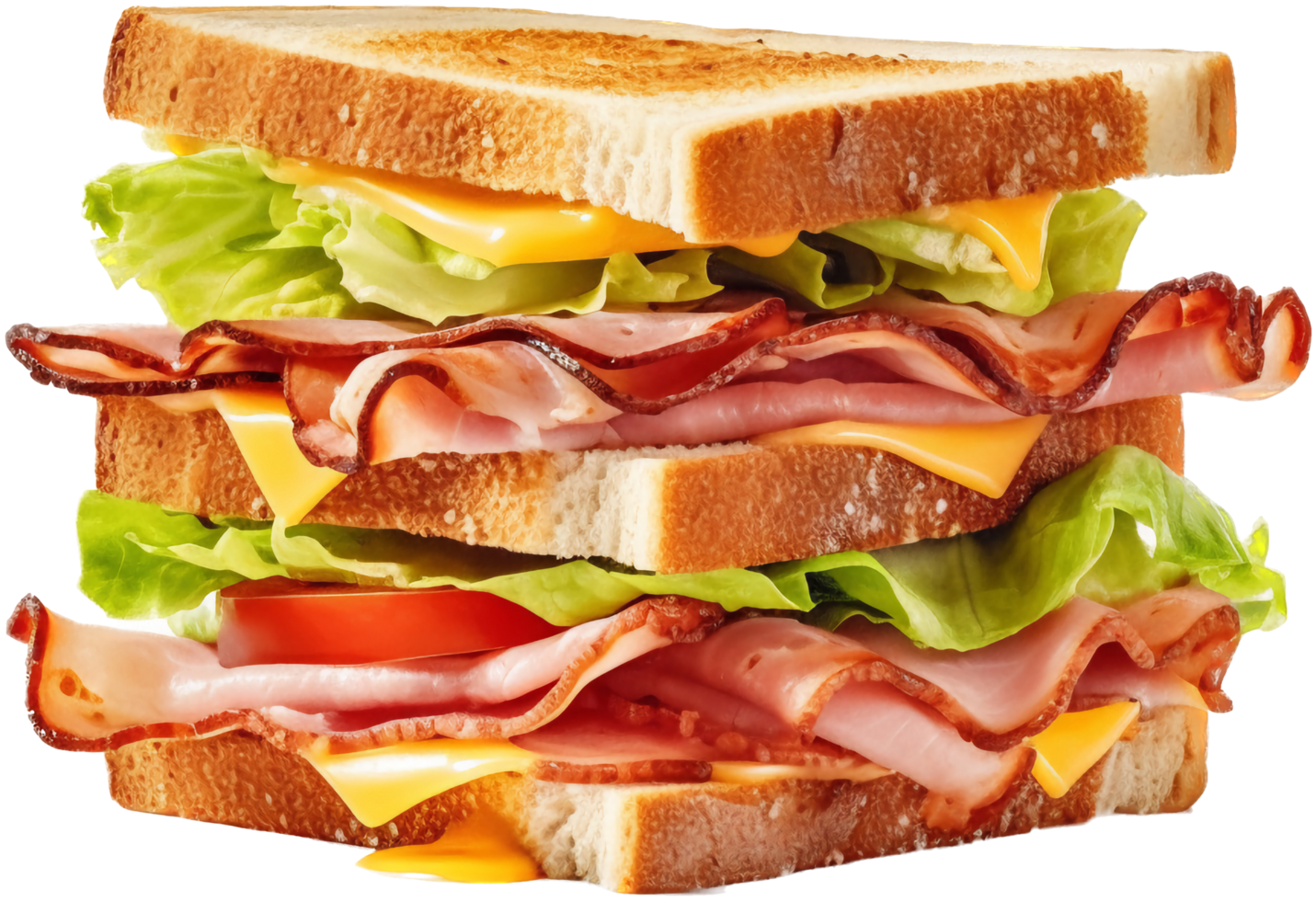 Sandwich ham cheese with . png