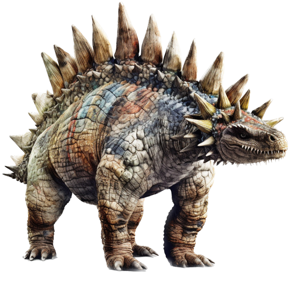 Stegosaurus png AI generated