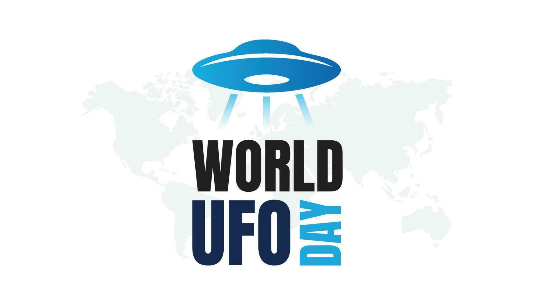World UFO Day July 2 vector
