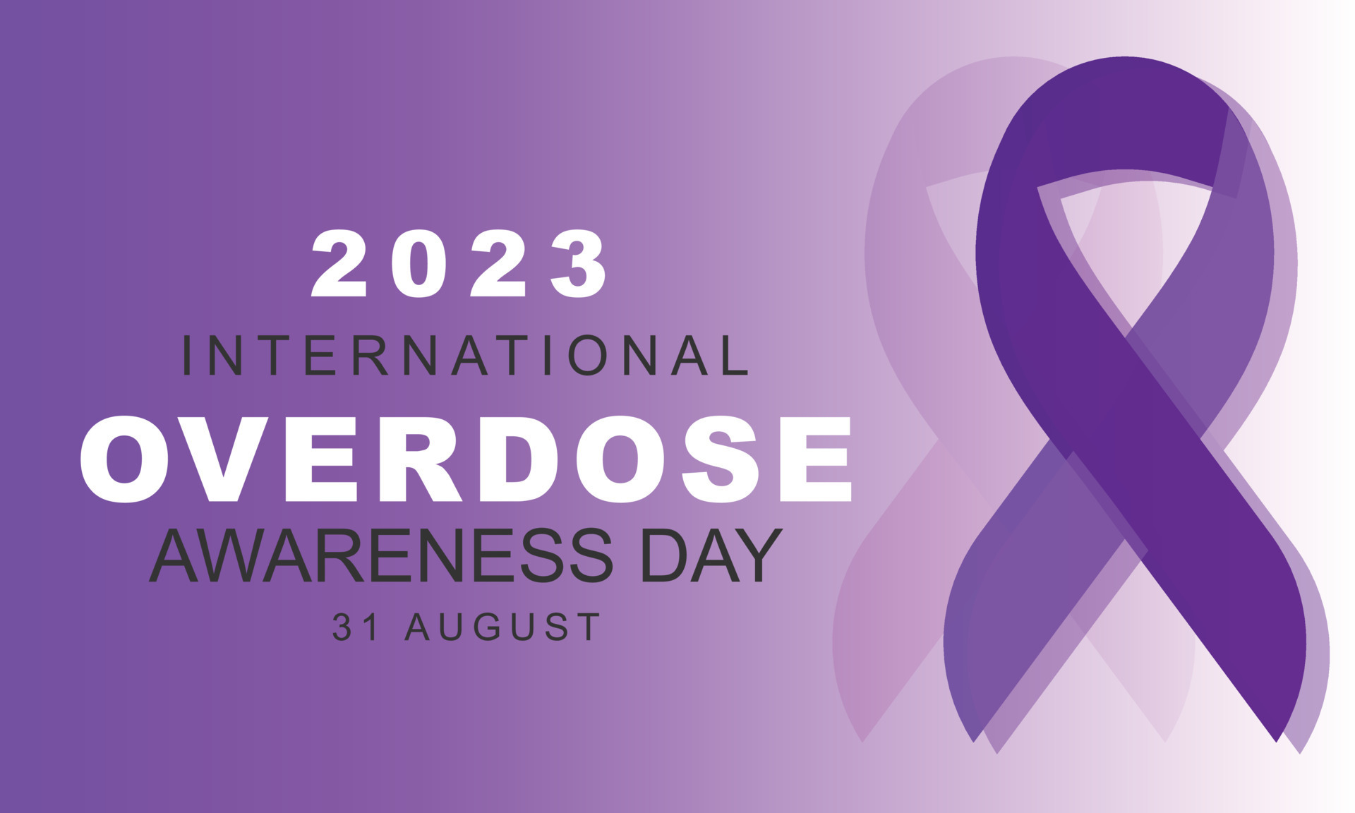 International Overdose awareness day. background, banner, card, poster, template. Vector