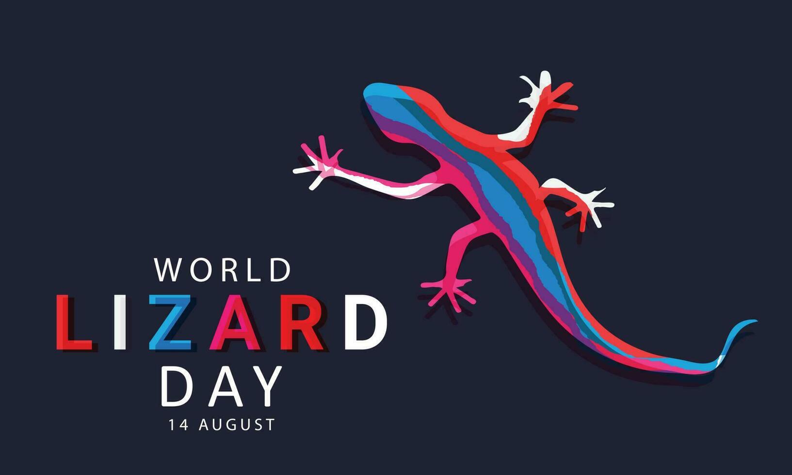 World Lizard Day. background, banner, card, poster, template. Vector illustration.