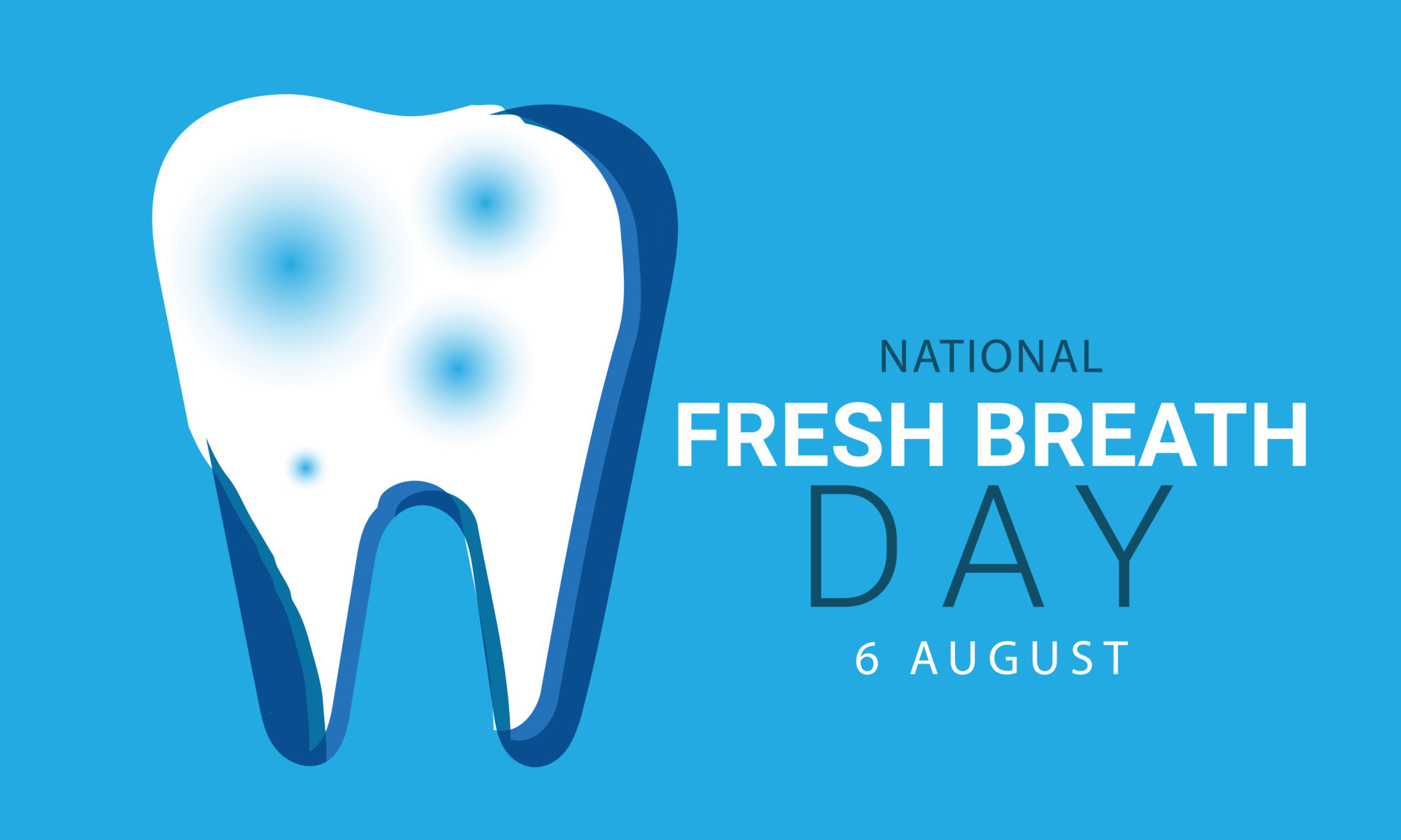 National Fresh breath day. background, banner, card, poster, template