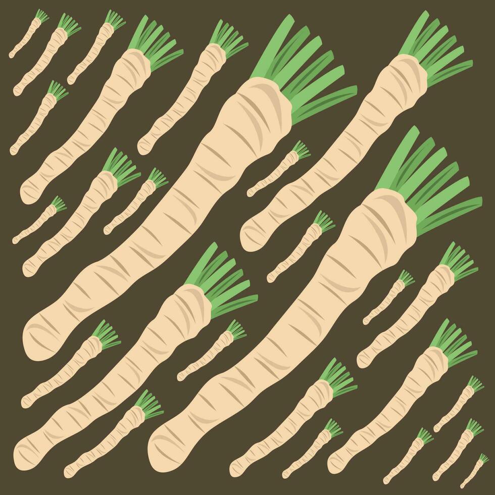 Horseradish vector illustration for graphic design and decorative element