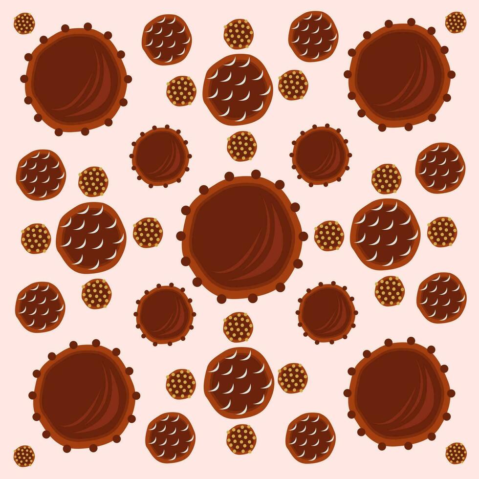 Chocolate bonbon truffle vector illustration for graphic design and