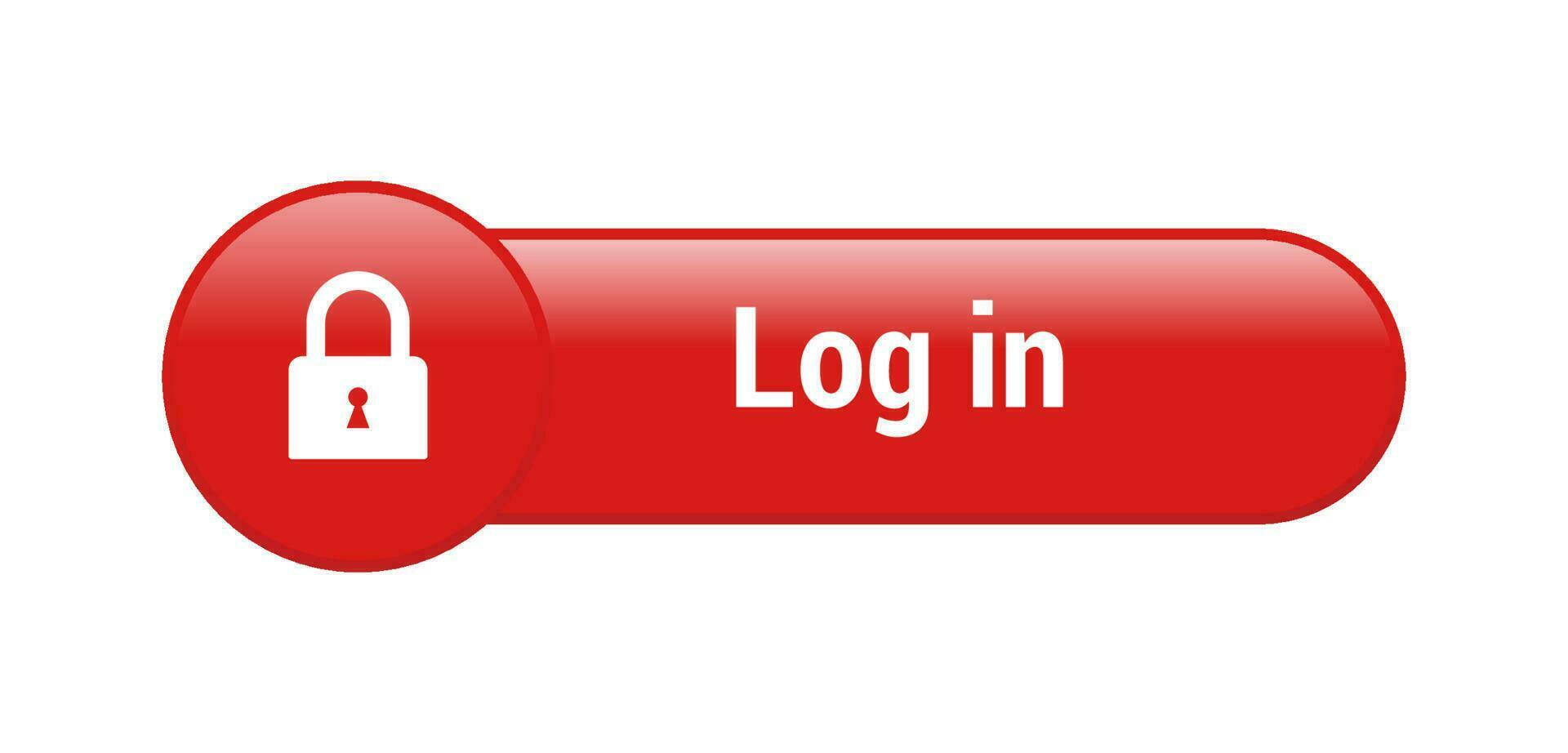 Log in web button vector