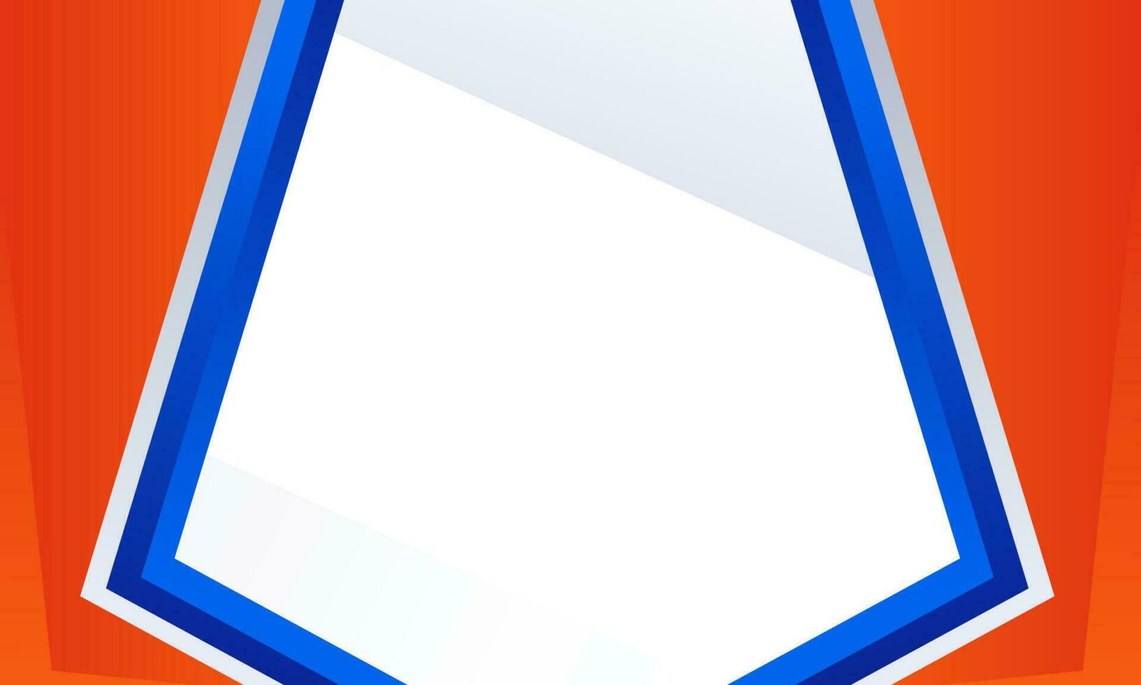 Orange and blue frame abstract background vector