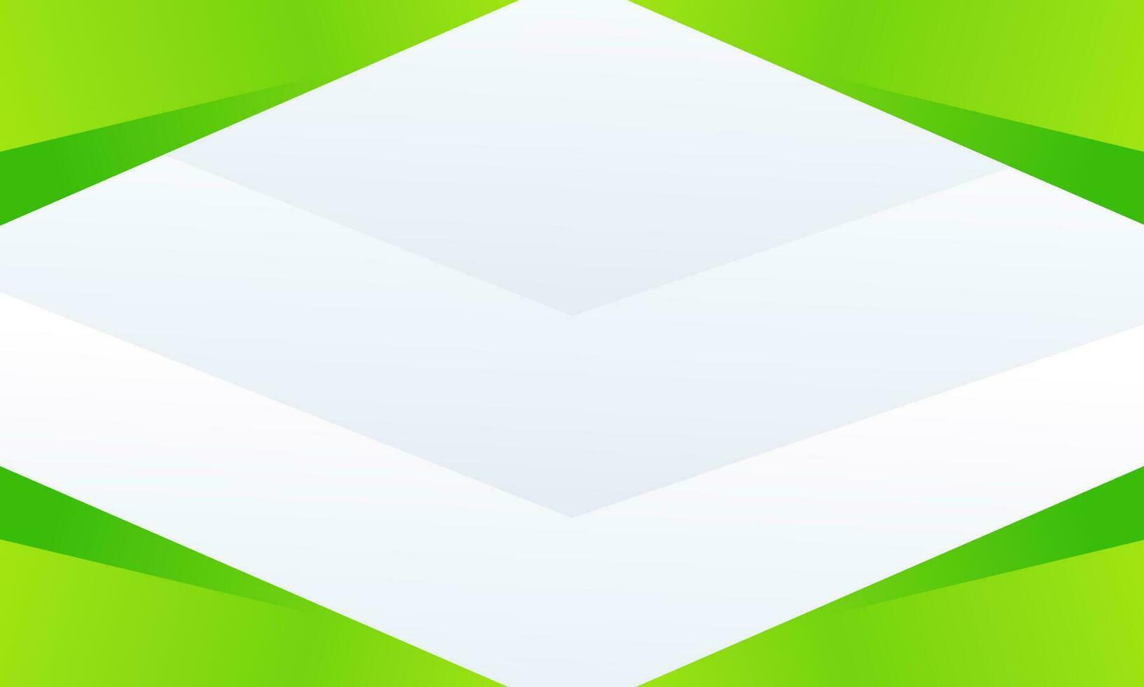 Green frame abstract isolated on gray background vector