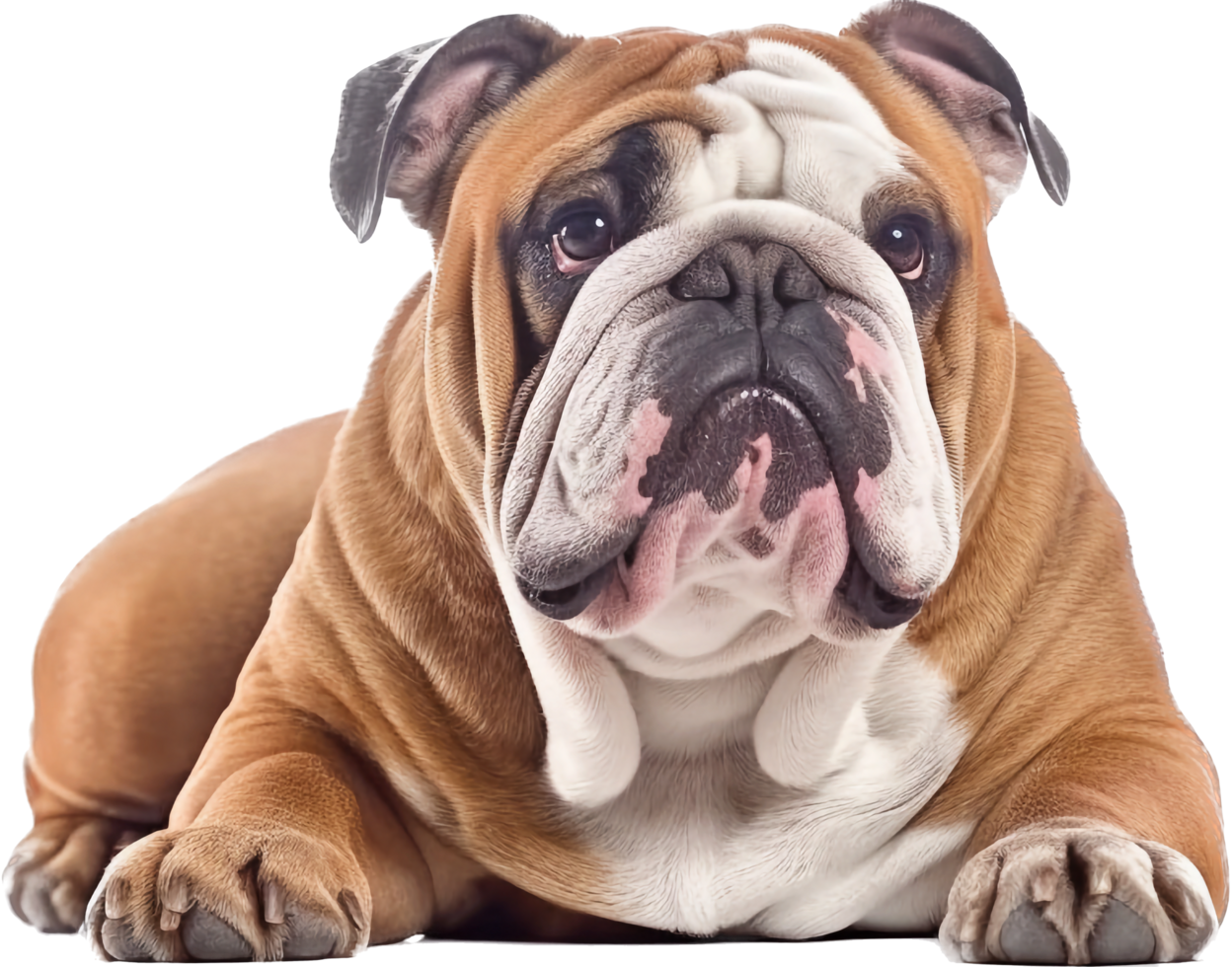 bulldog PNG met ai gegenereerd.